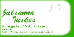 julianna tuskes business card